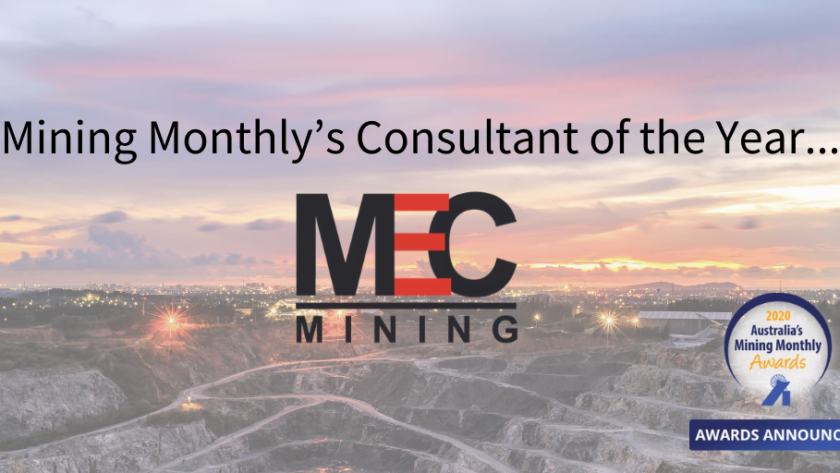 Mining Monthly's 2020 Consultant of The Year - MEC